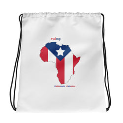 Afro Latino | Latinx | Afro Rican | Mi Herencia | Mis Raices | Drawstring Bag