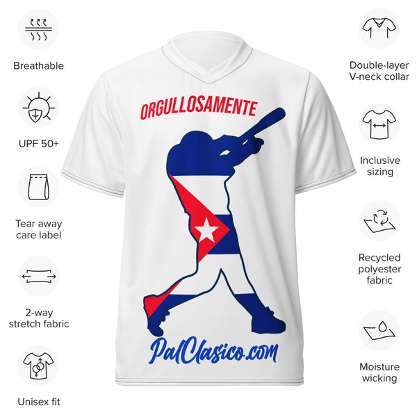 Orgullosamente Cubano | Beisbol Cubano | Cuban Baseball | Cuba's Dream Team | Cuban Dry Fit Mesh Sports Jersey