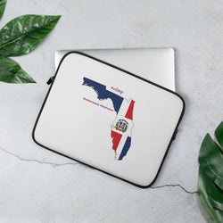 Dominican Heritage | Born In Florida | Mi Herencia | Mis Raices |  Laptop Sleeve