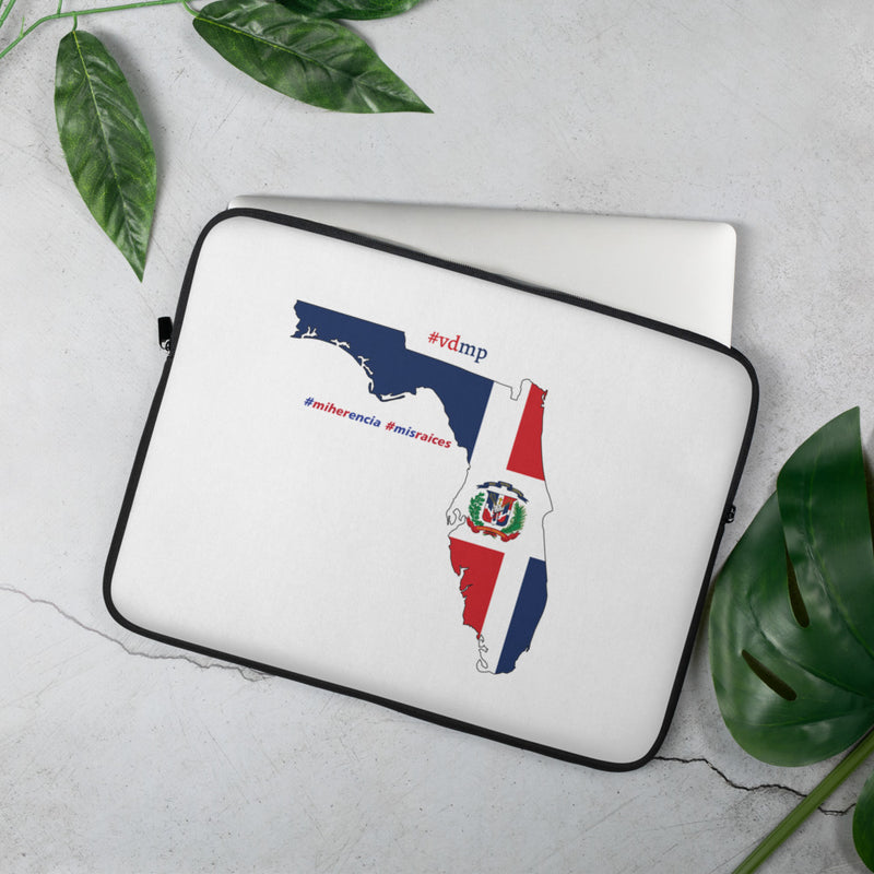 Dominican Heritage | Born In Florida | Mi Herencia | Mis Raices |  Laptop Sleeve