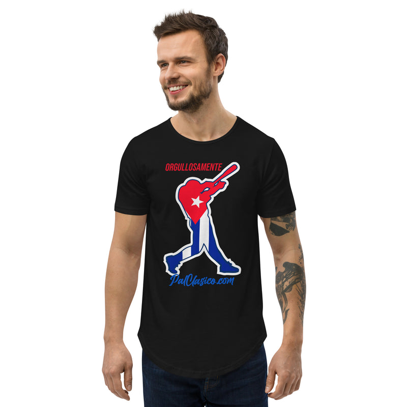 Orgullosamente Cubano | Beisbol Cubano | Cuban Baseball | Cuba's Dream Team | Men's Curved Hem T-Shirt