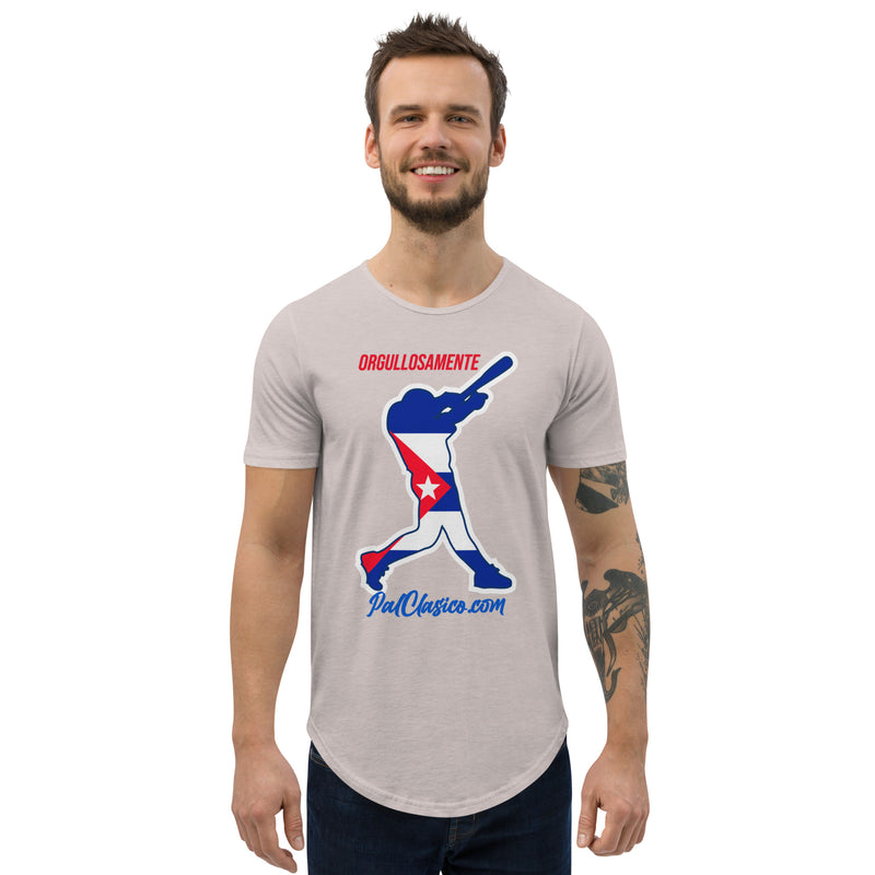 Orgullosamente Cubano | Beisbol Cubano | Cuban Baseball | Cuba's Dream Team | Men's Curved Hem T-Shirt