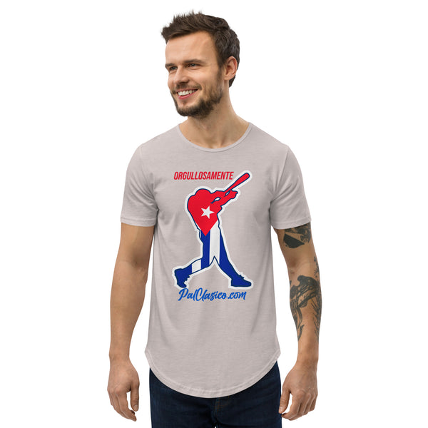 Orgullosamente Cubano | Beisbol Cubano | Cuban Baseball | Cuba's Dream Team | Men's Curved Hem T-Shirt