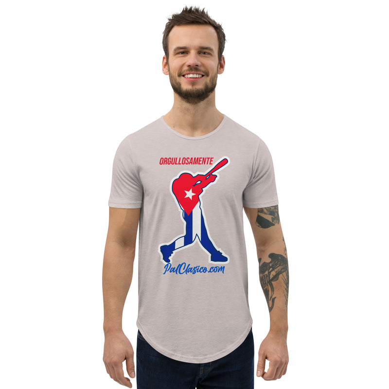 Orgullosamente Cubano | Beisbol Cubano | Cuban Baseball | Cuba's Dream Team | Men's Curved Hem T-Shirt