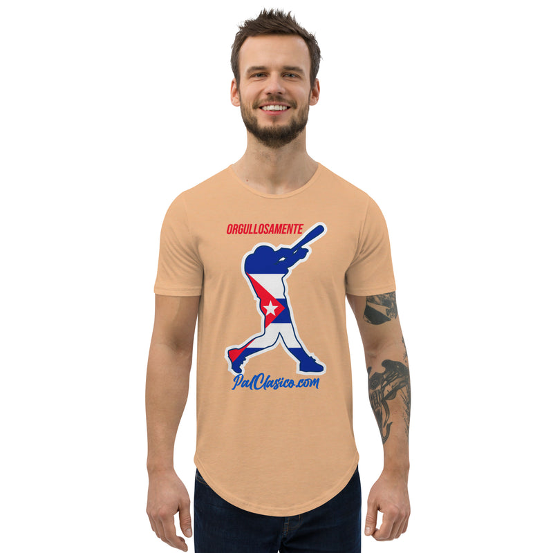 Orgullosamente Cubano | Beisbol Cubano | Cuban Baseball | Cuba's Dream Team | Men's Curved Hem T-Shirt