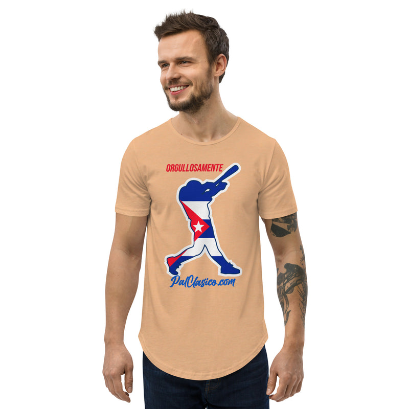 Orgullosamente Cubano | Beisbol Cubano | Cuban Baseball | Cuba's Dream Team | Men's Curved Hem T-Shirt