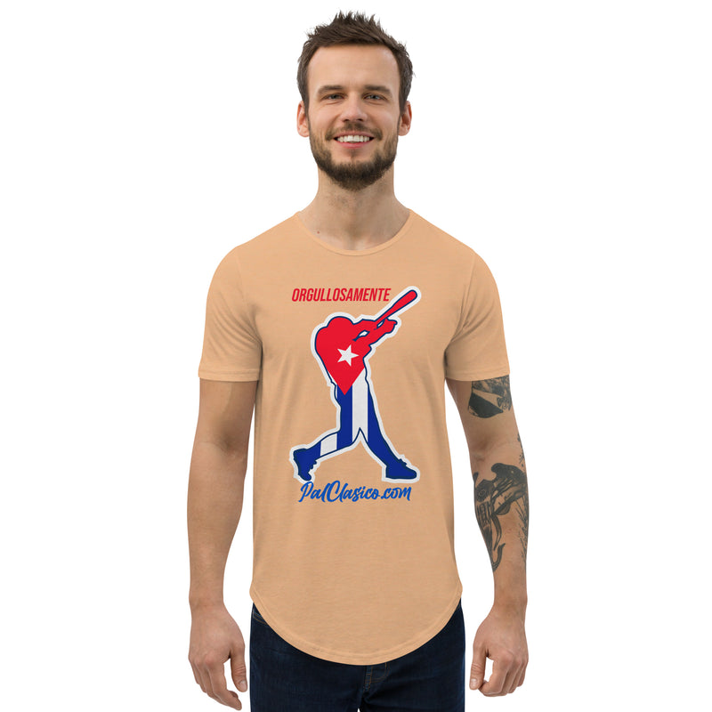 Orgullosamente Cubano | Beisbol Cubano | Cuban Baseball | Cuba's Dream Team | Men's Curved Hem T-Shirt