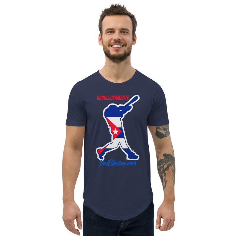 Orgullosamente Cubano | Beisbol Cubano | Cuban Baseball | Cuba's Dream Team | Men's Curved Hem T-Shirt