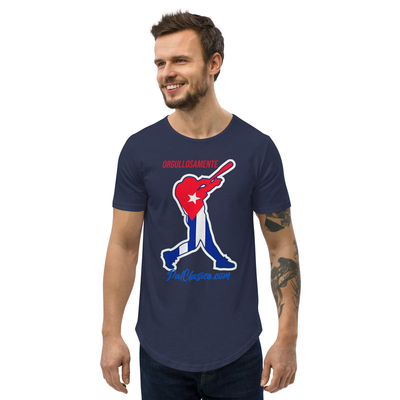 Orgullosamente Cubano | Beisbol Cubano | Cuban Baseball | Cuba's Dream Team | Men's Curved Hem T-Shirt