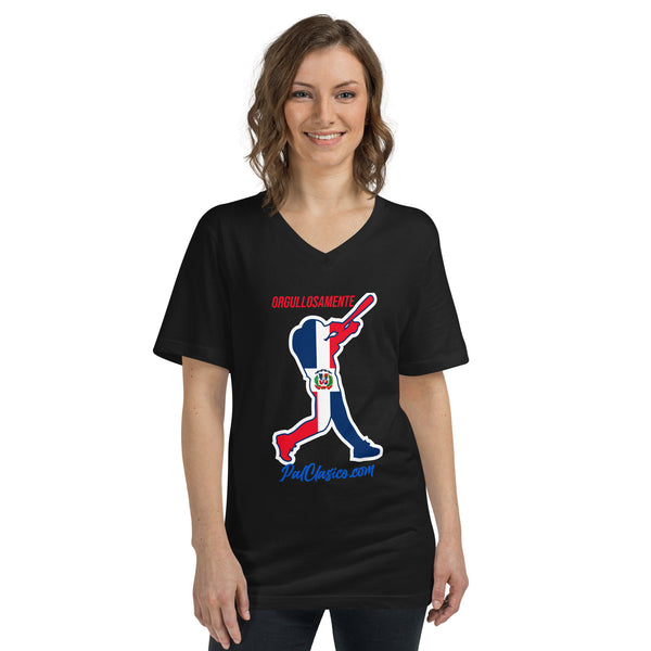 Orgullosamente Dominicano | Beisbol Dominicano | Dominican Baseball | Dominican Dream Team | Women's V-Neck T-Shirt