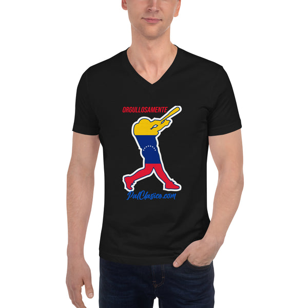 Orgullosamente  Venezolano | Beisbol Venezuelano | Venezuelan Baseball | Venezuelan's Dream Team | Unisex Short Sleeve V-Neck T-Shirt