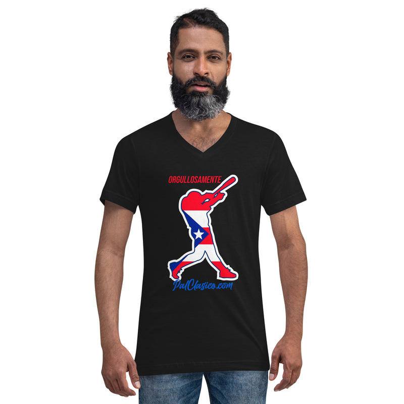 Orgullosamente Puertorriqueño | Beisbol Puertorriqueño | Puerto Rican Baseball | Puerto Rico's Dream Team | Unisex Short Sleeve V-Neck T-Shirt