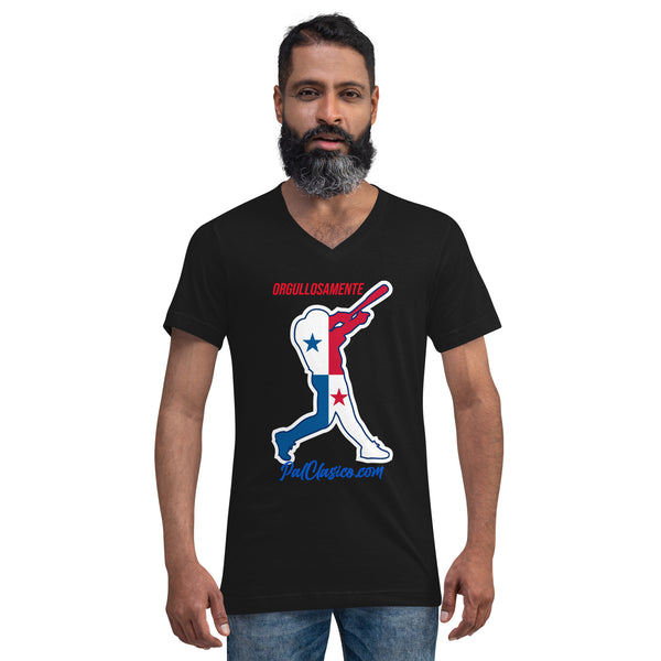 Orgullosamente Panameño | Beisbol Panameño | Panamanian Baseball | Panama's Dream Team | Unisex Short Sleeve V-Neck T-Shirt