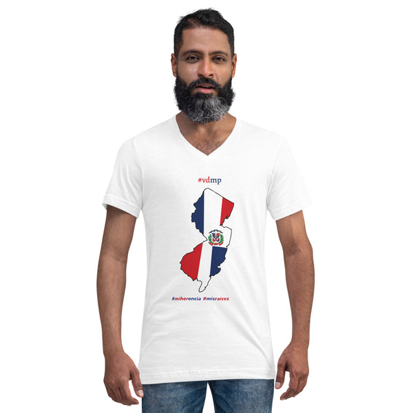 Dominican Heritage | New Jersey Born | Mi Herencia | Mis Raices | Men's V Neck T-Shirt