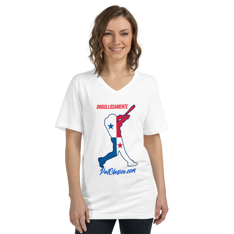 Orgullosamente Panameño | Beisbol Panameño | Panamanian Baseball | Panama's Dream Team | Unisex Short Sleeve V-Neck T-Shirt