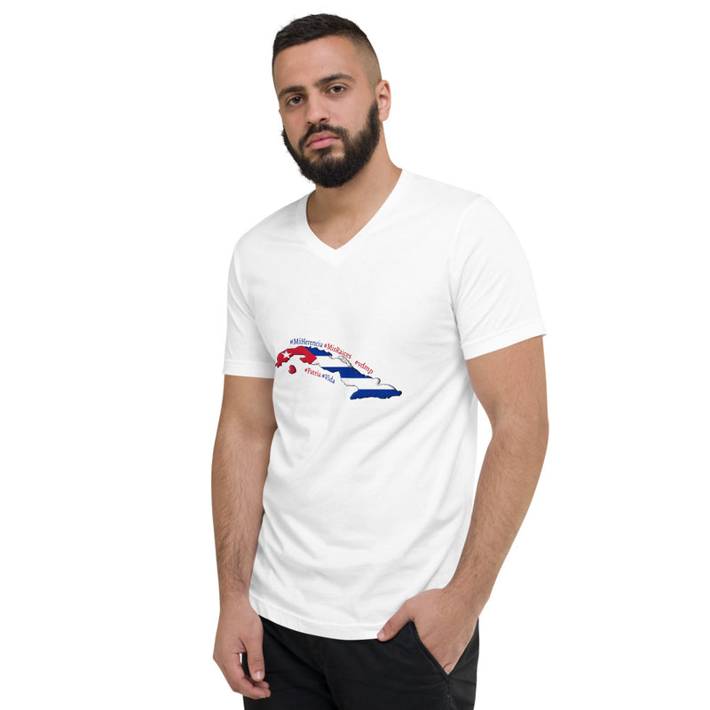 Cuba | Mi Herencia | Mis Raices | Patria y Vida | Men's V-Neck T-Shirt