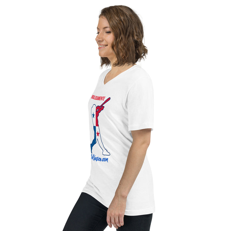 Orgullosamente Panameño | Beisbol Panameño | Panamanian Baseball | Panama's Dream Team | Unisex Short Sleeve V-Neck T-Shirt