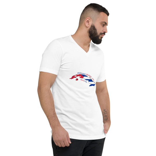 Cuba | Mi Herencia | Mis Raices | Patria y Vida | Men's V-Neck T-Shirt