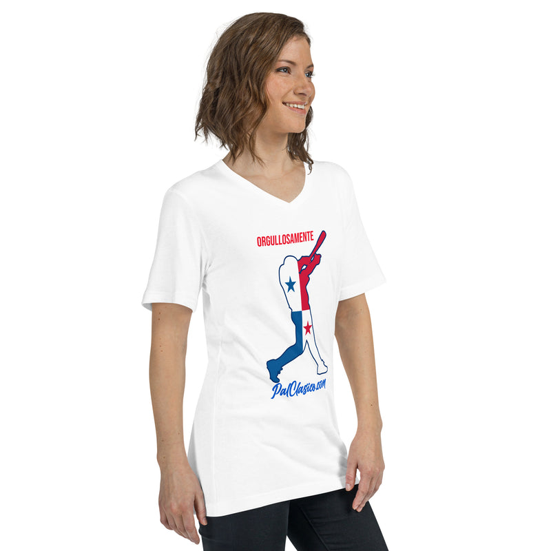 Orgullosamente Panameño | Beisbol Panameño | Panamanian Baseball | Panama's Dream Team | Unisex Short Sleeve V-Neck T-Shirt