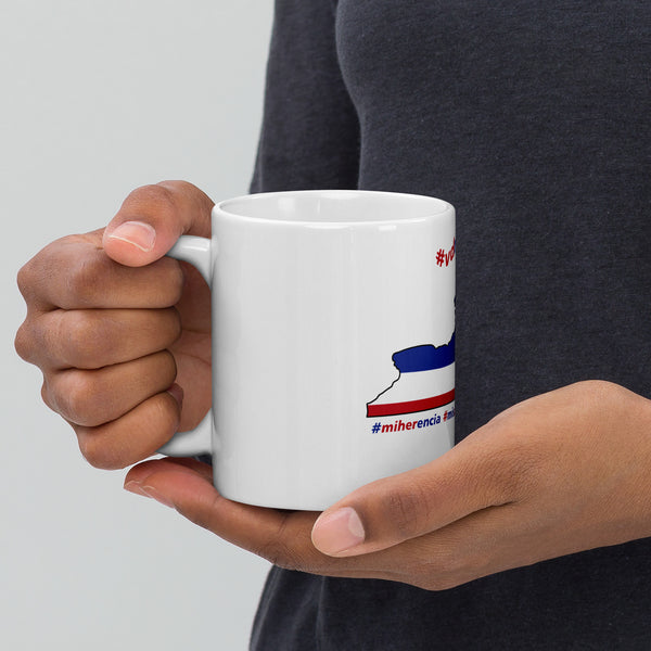 Dominican Heritage | Born In New York | Mi Herencia | Mis Raices | White Glossy Mug